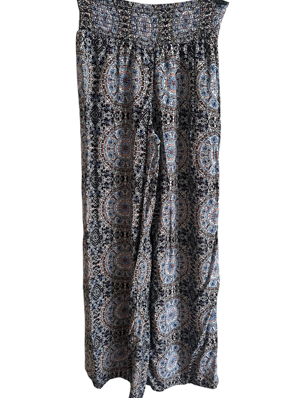 Printed Wide-Leg Palazzo Pants Multicolor s - Picture 2 of 6